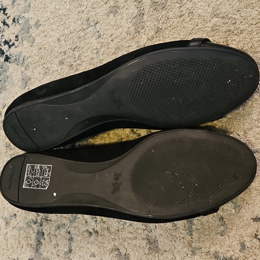 Coach Black Women's Flats - Picture 3 of 5